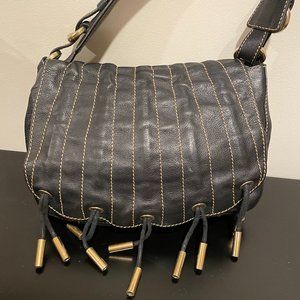 Donna Karan Collection Small Black Shoulder Evening Bag